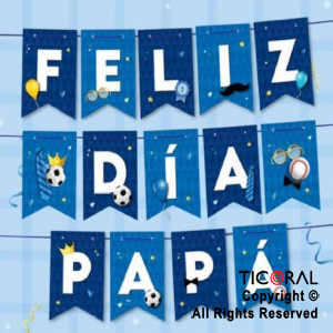 BANDERIN FELIZ DIA PAPA x 1